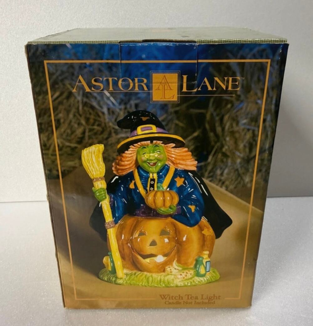 Vintage Astor Lane Witch Tea Light Halloween
Decor Ceramic 8"